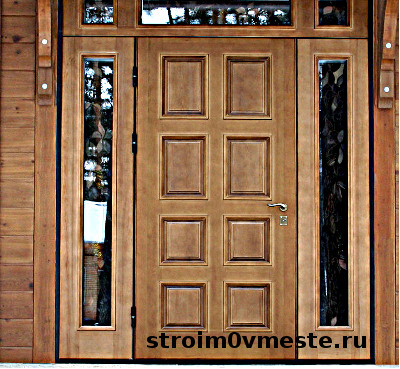 облагороженнная металлическая дверь